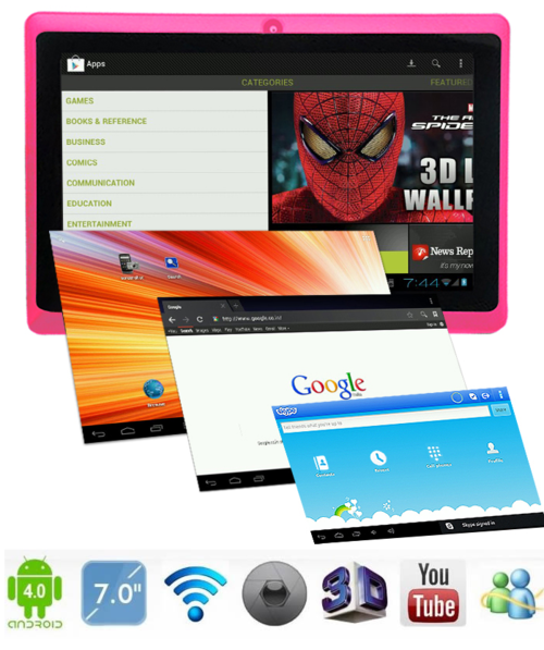Absolute Newest Android 4.0 Tablet PC On The Market Today In Light Pink