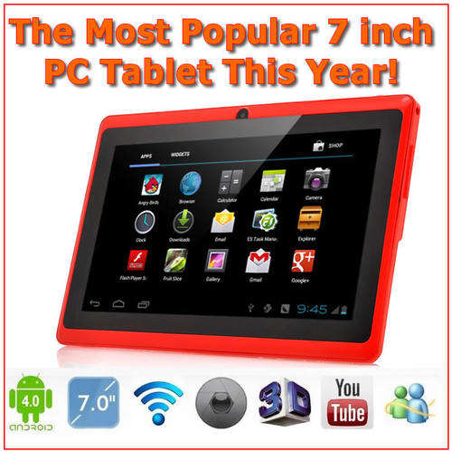 THE MOST POPULAR & NEWEST 7" Android 4.0 PC Tablet In Red On The Market Today!