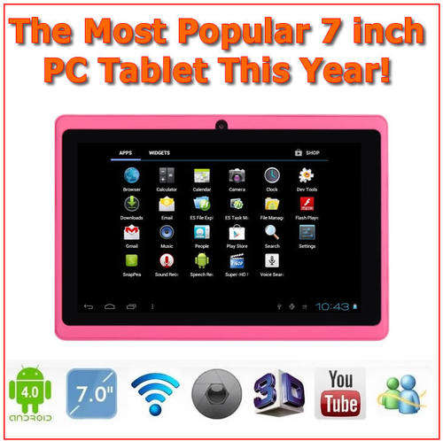 THE MOST POPULAR & NEWEST 7" Android PC Tablet Hot Pink In The Market Today!