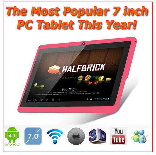 THE MOST POPULAR & NEWEST 7" Android PC Tablet Hot Pink In The Market Today!