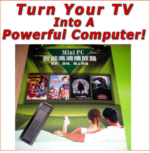 Android HDMI TV Mini PC - Android 4.0.4, 512MB, 4GB ROM - WATCH HOW TO TURN YOUR TV Into A COMPUTER!