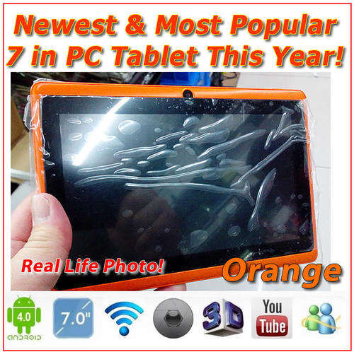 THE NEWEST & THE MOST POPULAR 7 INCH PC Tablet This Year - IN ORANGE!