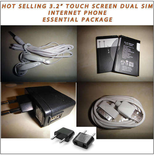 HOT SELLING 3.2" TOUCH SCREEN DUAL SIM INTERNET PHONE -  Essential Package