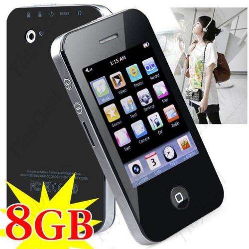 4th Generation powerful 8 GB 2.8" screen MP3/MP4/MP5 Player with camera, games, radio, & more!