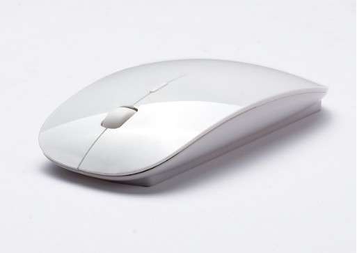 Aerodynamic 2.4GHz Wireless Optical Mouse - White