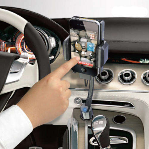 FM Transmitter With Car Charger for iPhone 4S/4/3GS/3G iPOD