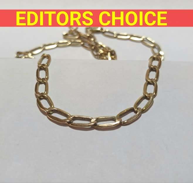 Gold metalcore chain with 9ct hallmark clasp