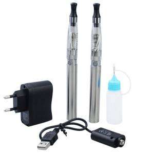 2Pcs, 1100mAh EGO-CE4 Stainless Steel E Cigarette 1.6ml Multi Long Cotton Thread Atomizer