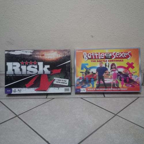 Risk - The Game of Strategic Conquest board game and Battle of The Sexes