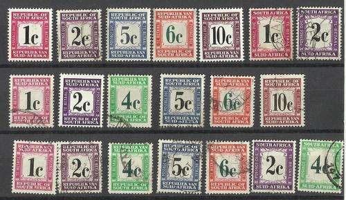 Union.  Postage due stamps. Mix mint/used/hinged. Some rust