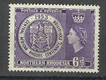 Northern Rhodesia. 1 Stamp. Mint/hinged/rust