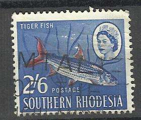 Southern Rhodesia. 1 x 2/-6d stamp. Used/hinged