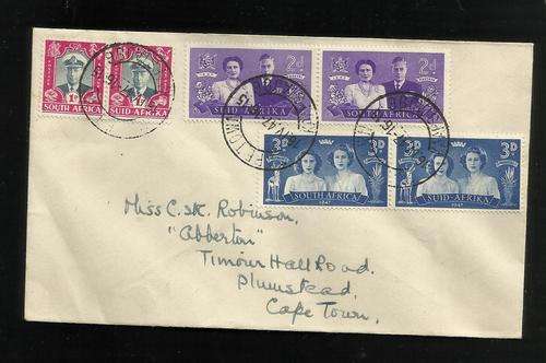 Union. Envelope with complete set of stamps in pairs.