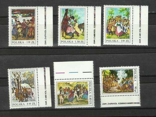 Polska. Group of 6 stamps. MNH
