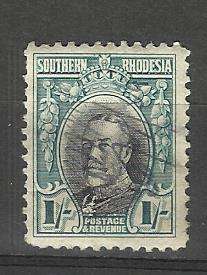 South Rhodesia. 1 x 1/- stamp. Used/hinged