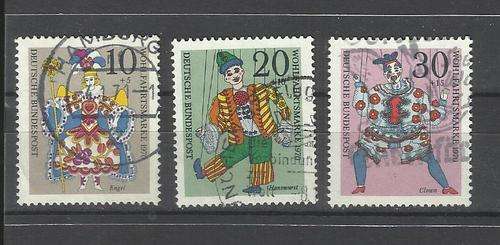 Deutsche Bundepost. Group of 3 stamps. Used not hinged