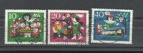 Deutsche Bundepost. Group of 3 stamps. Used not hinged