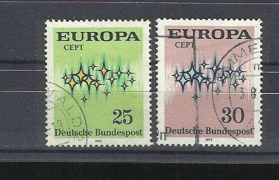Deutsche Bundepost. Group of 2 stamps. Used not hinged