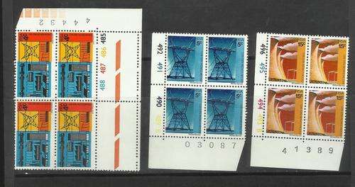 RSA. Complete set of  3 control blocks. Mint very s;ightly hinged