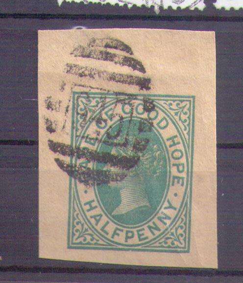 Cape of Good Hope. 1/2d used printed stamp. Used slightly hinged
