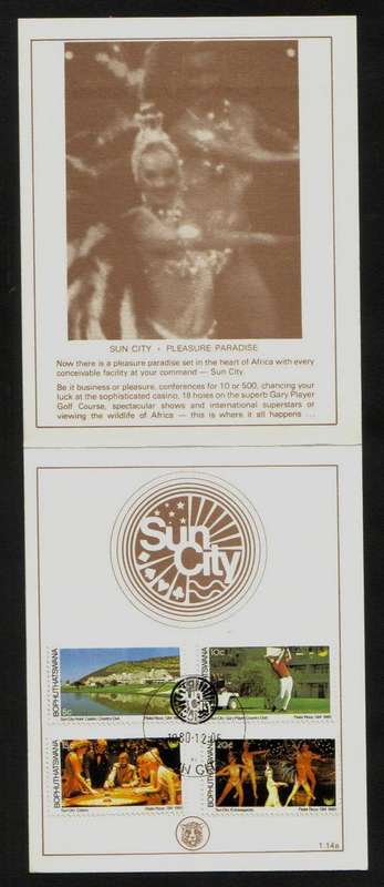 Bophuthatswana.1 Booklet. Sun City.