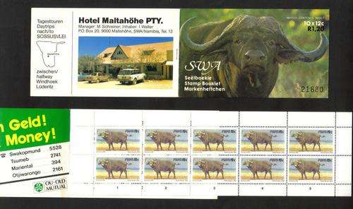 SWA. Booklet with 10 stamps.