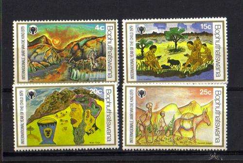 Bophuthatswana. Complete set of 4 stamps. Mint/hinged