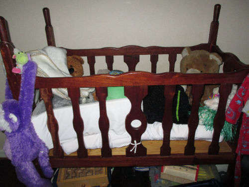 Beautiful Handmade Oak Cot