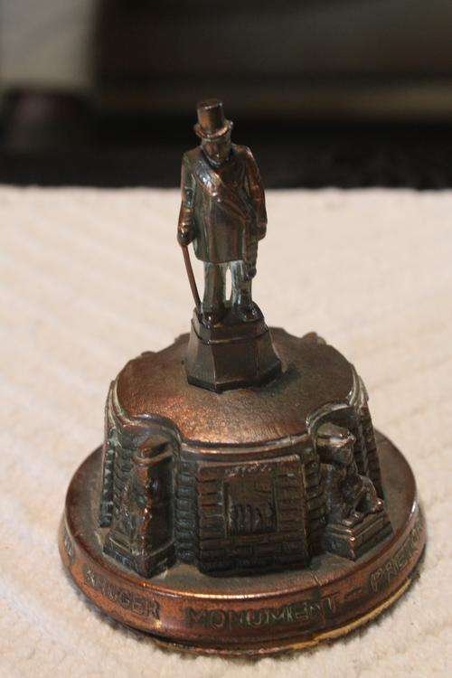 Copper Paul Kruger Monument Statuette
