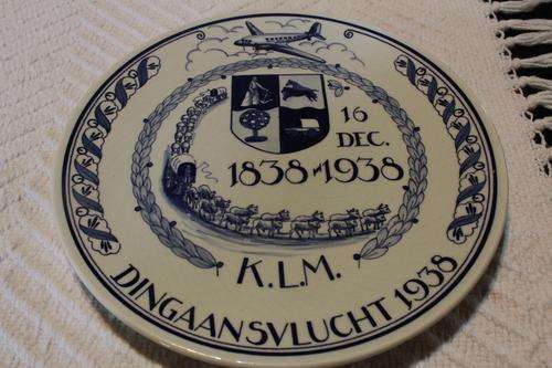 KLM Dingaansvlucht plate 1938 (Groot Trek)