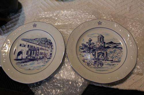 BLUE AND WHITE CAPE CASTLE PLATES