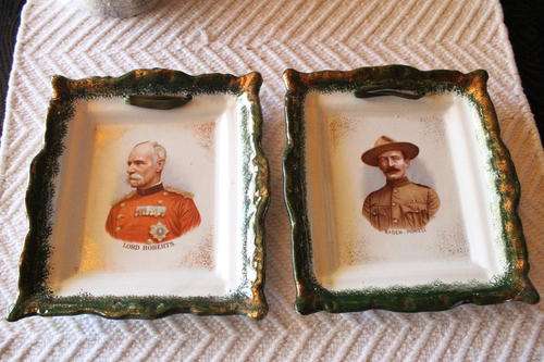 CERAMIC WALL HANGINGS - LORD ROBERTS, BADEN-POWELL - ANGLO-BOER WAR