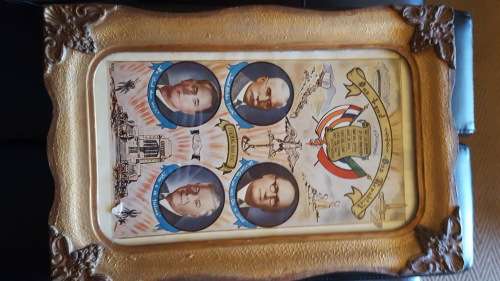 FRAMED DEPICTION OF PRIME MINISTERS - VERWOERD, STRYDOM, MALAN, HERTZOG