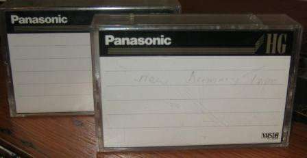 2 X Unused Panasonic  Video recording cassettes