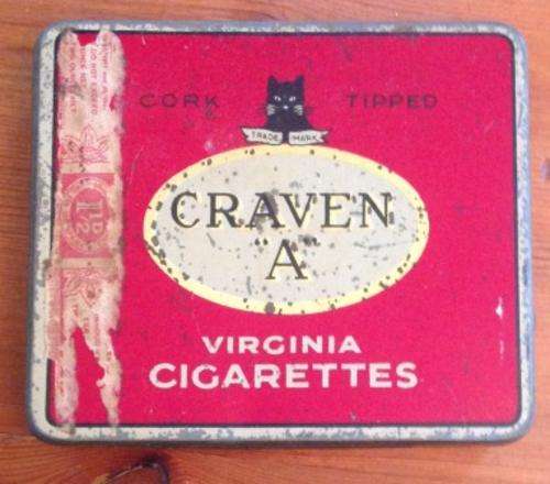 Craven A Virginia cigarette tin