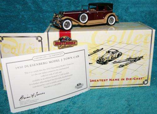 !!! RARE!!!! MATCHBOX COLLECTIBLES - SCALE 1:43 - DEUSENBERG J TOWNCAR