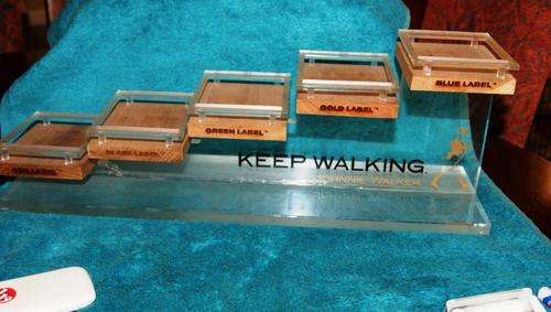 *** JOHNNY WALKER PERSPEX DISPLAY STAND****