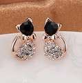 Full Drill Cute Bow Earrings