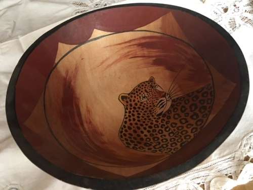 Wooden African bowl