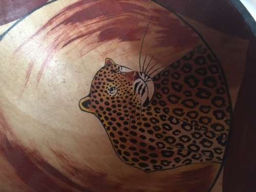 Wooden African bowl
