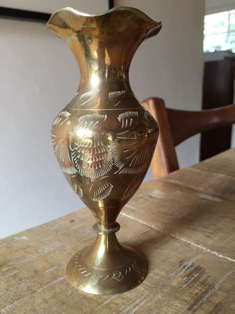Brass lot of four items - all for one bid