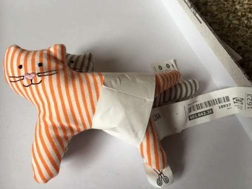 Two gorgeous Ikea kitty rattles in unused condition