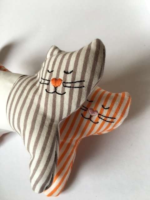 Two gorgeous Ikea kitty rattles in unused condition