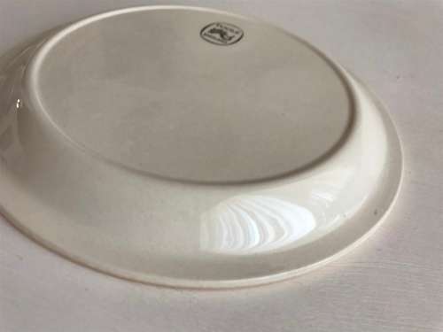 Poole pottery twin tone four-egg cup breakfast set with stand