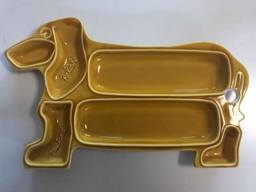 Awesome trio of retro hotdog plates - 1 bid takes all