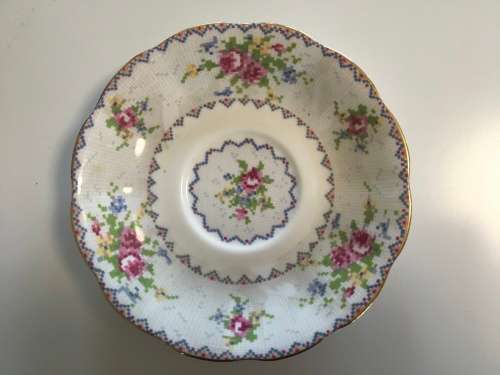 Beautiful Royal Albert saucer - Petit Point