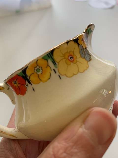 Beautiful Alfred Meakin demitasse set with milk jug