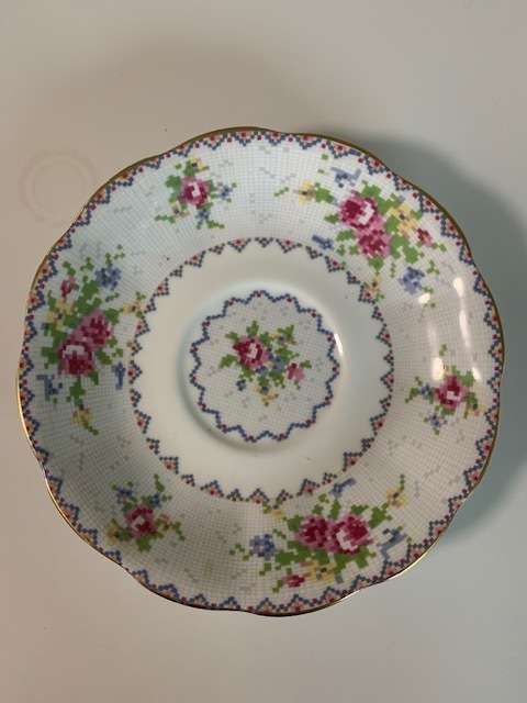 Royal Albert petit point saucer - perfect condition