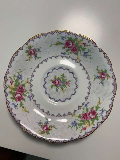 Royal Albert petit point saucer - perfect condition