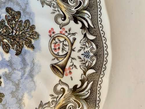 Beautiful large Currier and Ives `The Death` plate by Churchill in perfect condition